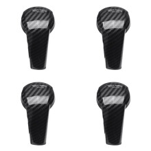 4X Gear Shift Knob Cover Trim for Cx-5 Cx5 2017 2018 Automatic Transmission Abs Plastic Carbon Fiber Color