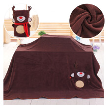 Christmas Elk Blanket, Double-Sided Flannel Throw for Couch/Bedroom/Office, 39x31", Holiday Gift – Compatible with Christmas Decor