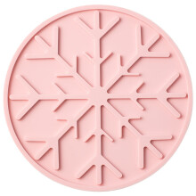 Silicone Heat-Resistant Table Mat – Colorful Snowflake Placemat, Pot Holder & Dish Drying Mat, Compatible with Air Fryer