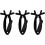 European Mount Skull Hanger Antler Shape 3 Pack 1