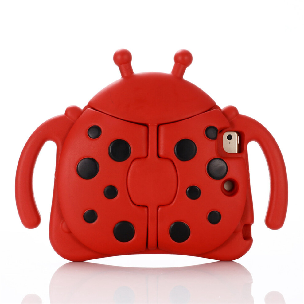 Compatible With Ipad Mini Shockproof Handle Case, Beetle Cartoon Eva Foam Kids-Friendly Hybrid Cover For Ipad Mini 1Â5 (7.9"), Red 9028731622828