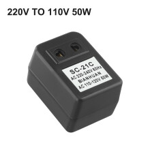 Rejseadapter til transformer med step-down-funktion AC220V til 110V/220V til 110V spændingsomformer 220V til 110V 50W