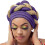 Turbante da donna viola - Taglia unica 1
