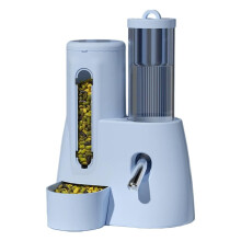 Bol combinat pentru apă și hrană pentru hamsteri, 3oz/100mL - Dispenser cu cioc etanș cu cameră dublă, greutizat cu oțel B, rezistent la