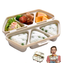 Háromszög alakú Onigiri forma, 6 üreges tapadásmentes rizsgolyó készítő