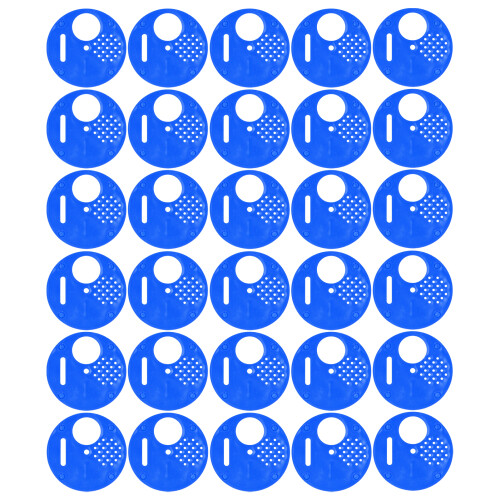 30Pcs Beehive Door Entrance Disc Plastic Round Exit Vent Gate Beekeeping AccessoryBlue 2