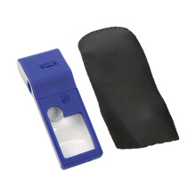 Magnifying Glass with Light 3X 10X 55X Magnifying Lens-Blue