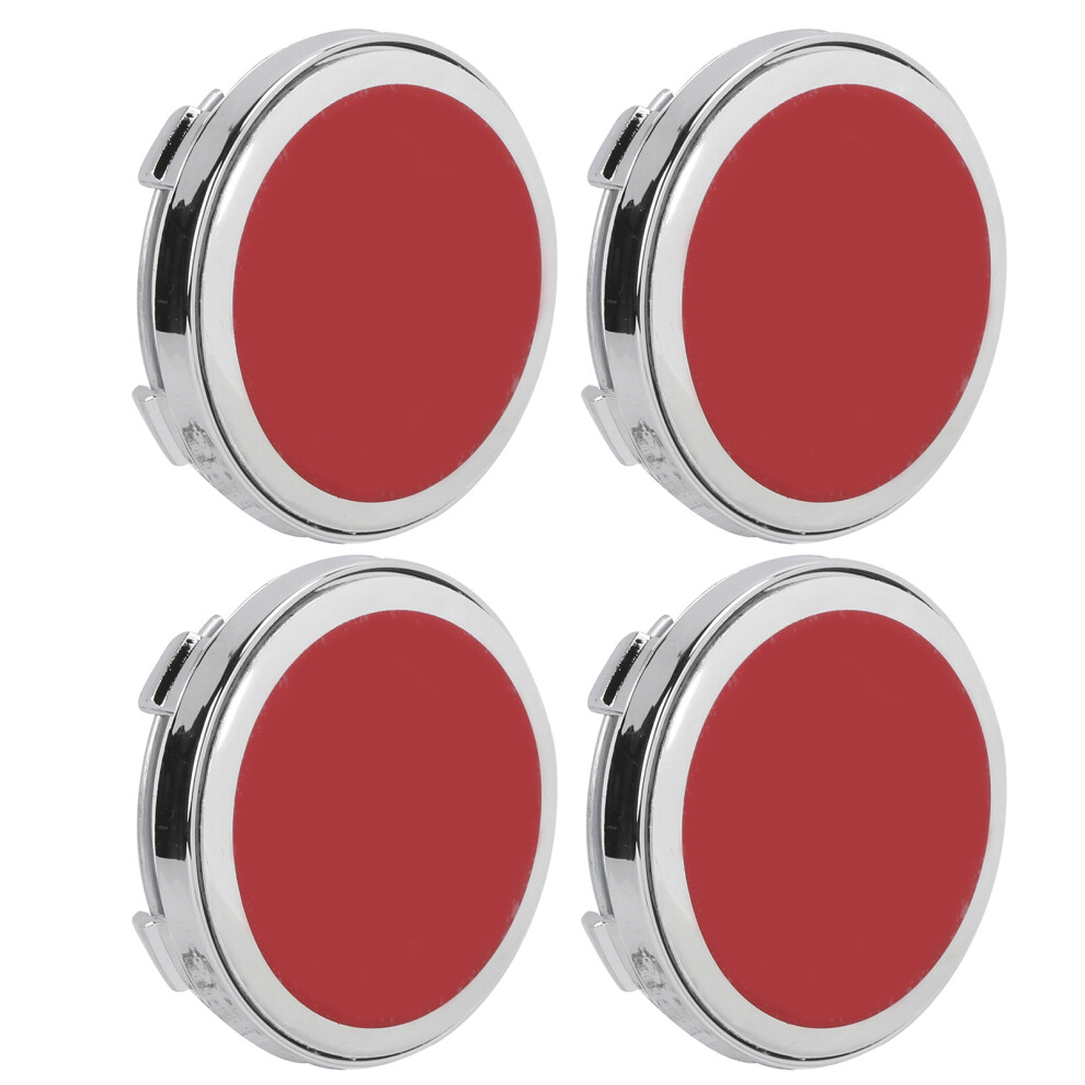 4 Pcs Waterproof Aluminium Alloy Wheel Centre Caps For Fiat 500 Red 9371390689498