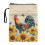 Copertina per libro con cerniera e disegno di gallo e girasole – 1