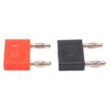 U37 4mm Bananenstecker Doppelreihen 1 auf 2 Kabeladapter für DIY-Audiosysteme 16mm
