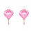Set di lanterne vietnamite ovali rosa – 2 pezzi 1