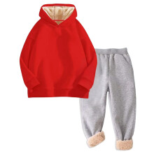 Girls Hoodie and Jogger Tracksuit Winter Warm Soft Lined