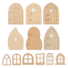 HEANUJJ 48pcs Rustic Style Wood Craft Slices for Home Decoration and Kids Rooms