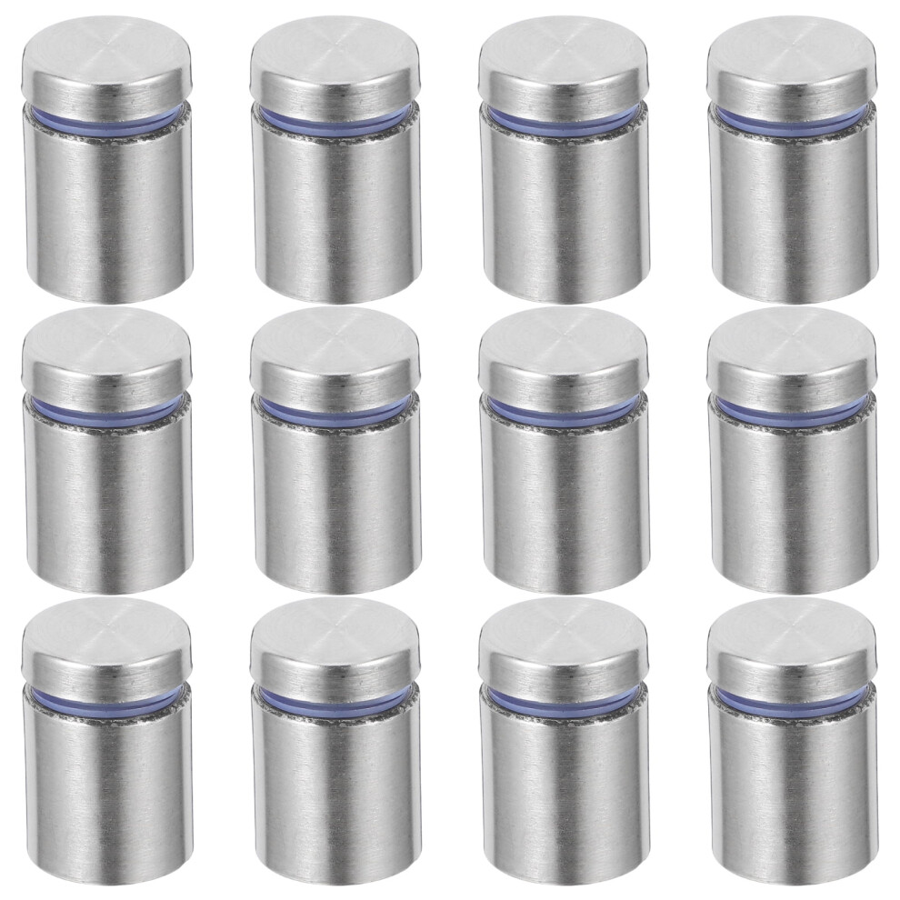 12Pcs Stainless Steel Standoff Screws, 19X25mm, For Glass/Acrylic Frames, Silver Â Compatible With Standard Mounting 9028731715179