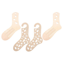 OUNONA Trästrumpblockare för stickning, 4 delar, beige, perfekt för gör-det-själv-projekt