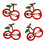Barrettes cerise années 2000 – Lot de 4 1
