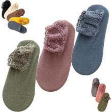 Lace Ankle Socks Women Comfortable Non-Slip Plush Winter