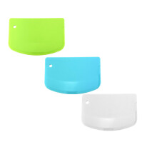 3pcs Hard Bench Scraper Set – Dough Cutter, Bowl Spatula, Pastry Tool for Bread, Pizza, Baking (Compatible with All Kitchen Surfaces)