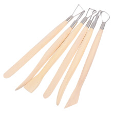 Kit de herramientas para modelar arcilla Raindrops de 6 piezas para principiantes, ideal para decorar superficies de cerámica.