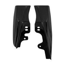 Schwarze Luftleitbleche für den mittleren Rahmen für Harley Touring Road Street Glide 01-2008