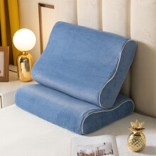 Milk Velvet Sleep Memory Neck Pillow Case for Sleeping Ergonomic Cervical Pillow Cover Orthopedic Contour Pillow Case for Side Back Stomach Sleeper