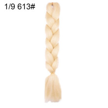 Kvinder Jumbo Hæklet Fletning Ombre Farve Syntetiske Kanekalon Hår Extensions Style613One Size