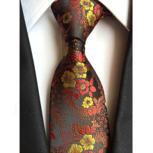 Herremode Paisley Blomster Bredt Slips Bryllupsfest Business Slips
