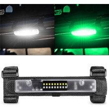 White and Green LED Dome Light for UTV ATV Can Am Golf Cart