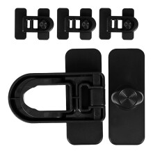 pezzi di chiusura di sicurezza per bambini per porta del forno e del frigorifero, colore nero, per neonati e bambini piccoli