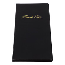 Black PU Checkbook for Cards and Guest Checks
