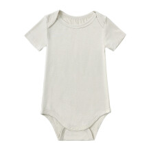 Babybody med korte ærmer: Ultrabløde bodyer til nyfødte, drenge, piger og - Stilfuld, komfortabel beige 18-24 måneder