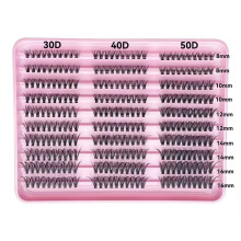 Set de gene false cu fir de păr creț și gros, set de gene DIY pentru grefare, 8-16 mm