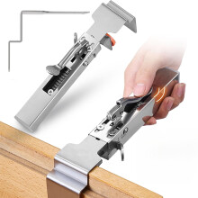 Grampo de fixação de painéis Quickmechtools para interiores, 2025. Grampo de instalação de frente de gaveta ajustável em aço inoxidável,