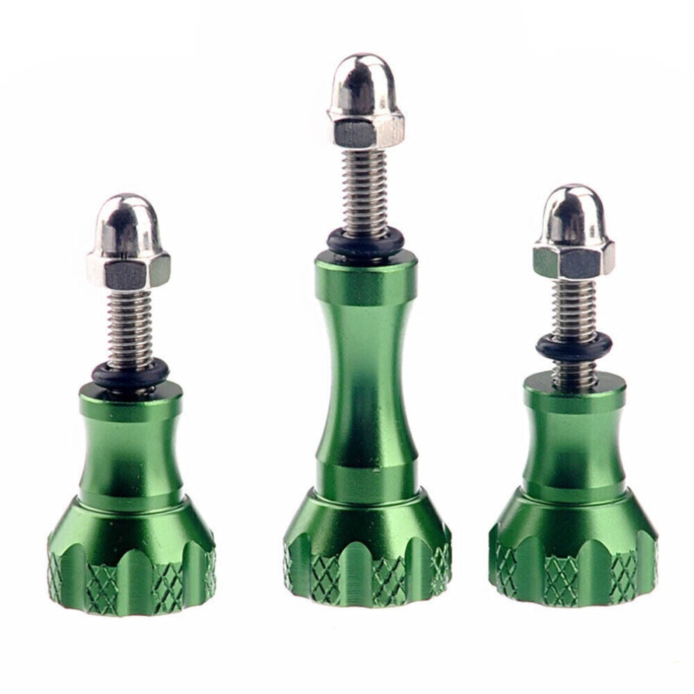 6Pcs Cnc Aluminum Thumb Knob Bolt Nut Kit For Gopro Hero 8 7 6 5 4 3 Green New 9028731948669
