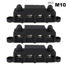 RV Power Distribution Block 4-Way 48V 250A DC Bus Bar with