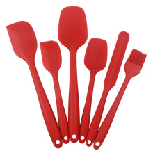 6-Piece Silicone Spatula Set, Best Value Heat-Resistant Kitchen Utensils, Dishwasher Safe with Stainless Steel Core for Baking and Cooking