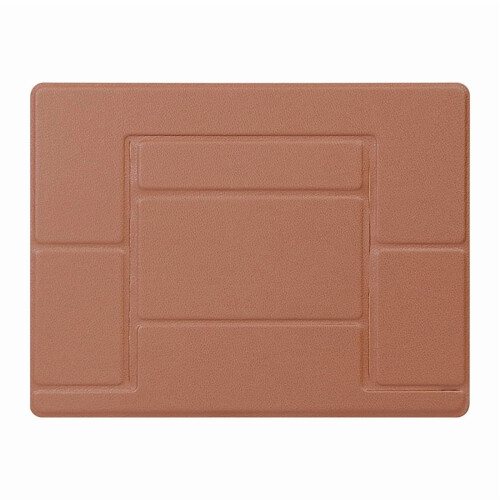 Laptop leather folding bracket cooling portable desktop dual-angle creative bracket（brown）