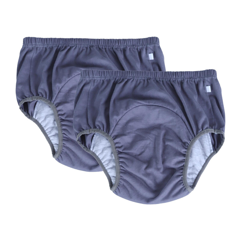 2x Adults Leakproof Incontinence Underwear Breathable Underpant for Disabled M M