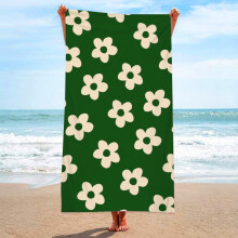Premium strandhanddoeken, strandmatten en sjaals met trendy bloemenprint, sneldrogend, zandvrij, ultrazacht, lichtgewicht en absorberend voor