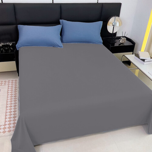 Fiber Bed Sheets 59x90.55Inch Super Soft Summer Cooling Lightweight Solid Color Ease Skin Friendly Machine Washable Sheets