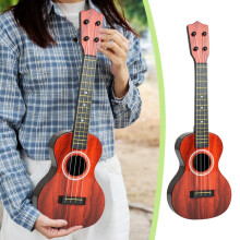 Kids Ukulele Toy, 4-String Red Ukulele for Early Education (21x7x2in), Compatible with ANMUYUM