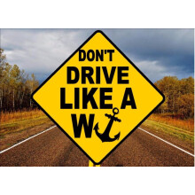 Funny Road Sign Novelty Street Sign 8 x 8 Inch