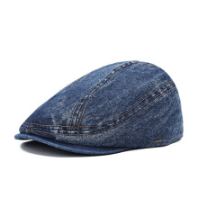 Men Women Denim Flat Cap Newsboy Gatsby Hat Duckbill Golf Cabbie Beret Ivy Hats