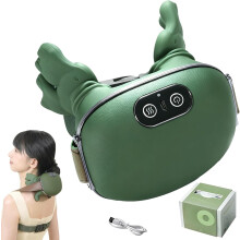 DAMAI Heated Massager 2025, Portable Neck & Back Massager with 2 Heat Levels, Wireless, Simulated Hand Design – Compatible with All