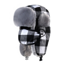 Winter Hat with Ear Flaps, Windproof Trapper Cap, Faux Fur, One Size, Compatible with A2 Pilot Hat
