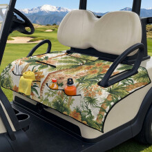 Golf Cart Seat Covers Polyester Heavy-Duty 4 Pockets Hawaii