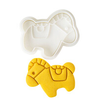 Eye Catching Plastic Horse Shape Cookie Cutter Animal-Type F