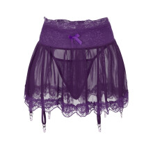 Minigonna in poliestere, colore viola, per tutti i giorni, da donna, per dormire e rilassarsi, taglia XXL