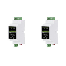 2X Industrial Isolated RS485 to ETH (C) RJ45 Converter Wall/Rail-Mount for Modbus for Reliable Data Communication