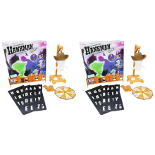 2X Cowboy Magnetic Hangman Board Games Mystery Guessing Word Before Hank Falls Hanging with Doll Travel Table Game